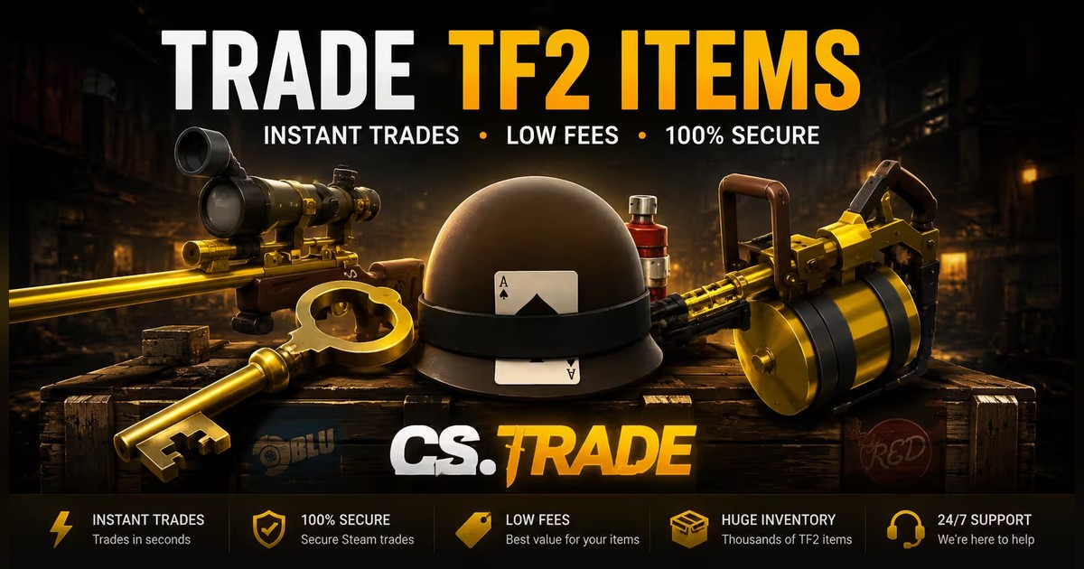 Trade TF2 Items | Secure Bot Trades | CS.TRADE